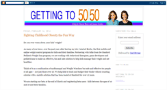 Desktop Screenshot of gettingto5050.blogspot.com