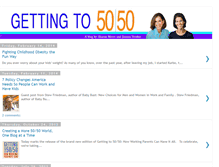 Tablet Screenshot of gettingto5050.blogspot.com