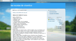 Desktop Screenshot of lasrecetasdevicentico.blogspot.com