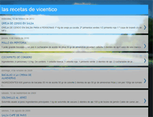 Tablet Screenshot of lasrecetasdevicentico.blogspot.com