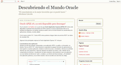 Desktop Screenshot of descubriendooracle.blogspot.com