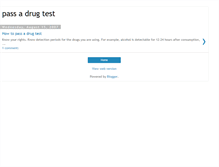 Tablet Screenshot of pass-a-drug-test-detox.blogspot.com