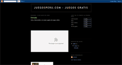 Desktop Screenshot of juegosperu-juegos.blogspot.com