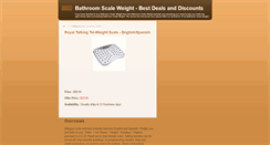 Desktop Screenshot of bathroom-scale-weight.blogspot.com