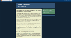Desktop Screenshot of gamesforlovers.blogspot.com