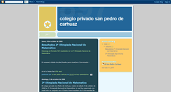 Desktop Screenshot of colegioprivadosanpedrodecarhuaz.blogspot.com