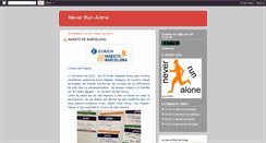 Desktop Screenshot of neverrunalone.blogspot.com