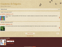 Tablet Screenshot of cuadernodefulgores.blogspot.com