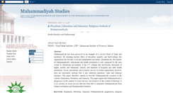 Desktop Screenshot of muhammadiyahstudies.blogspot.com