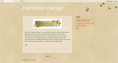 Desktop Screenshot of harmonycottage.blogspot.com