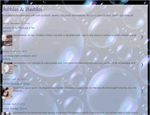 Tablet Screenshot of baublesandbubbles.blogspot.com