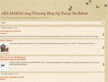 Tablet Screenshot of blogngtunaynababae.blogspot.com