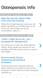 Mobile Screenshot of osteoporosiscare.blogspot.com