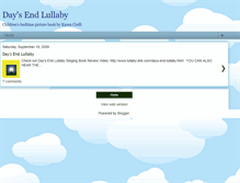 Tablet Screenshot of daysendlullaby.blogspot.com