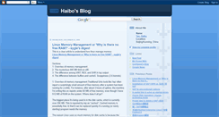 Desktop Screenshot of haibosblog.blogspot.com