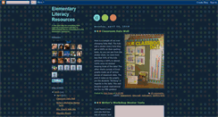 Desktop Screenshot of elementaryliteracyresources.blogspot.com