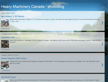 Tablet Screenshot of heavymachinerycanada.blogspot.com