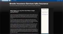 Desktop Screenshot of brooksinsuranceservices.blogspot.com