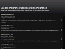 Tablet Screenshot of brooksinsuranceservices.blogspot.com
