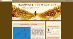 Desktop Screenshot of banquetedosmendigos.blogspot.com