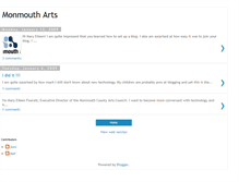 Tablet Screenshot of monmoutharts.blogspot.com