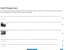 Tablet Screenshot of coolcheapcars.blogspot.com