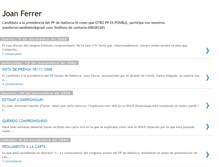 Tablet Screenshot of joanferrercandidato.blogspot.com