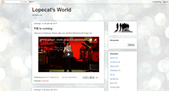 Desktop Screenshot of lopecatsworld.blogspot.com