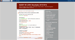 Desktop Screenshot of basketdeleon-resultados.blogspot.com