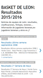Mobile Screenshot of basketdeleon-resultados.blogspot.com