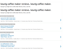 Tablet Screenshot of keurigcoffeemaker-reviews.blogspot.com