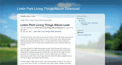 Desktop Screenshot of linkinparklivingthingsdownload.blogspot.com