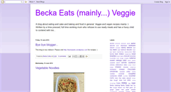 Desktop Screenshot of beckaeatsveggie.blogspot.com