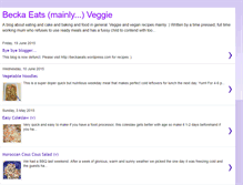 Tablet Screenshot of beckaeatsveggie.blogspot.com