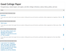 Tablet Screenshot of goodcollegepaper.blogspot.com