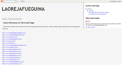 Desktop Screenshot of laorejafueguina.blogspot.com