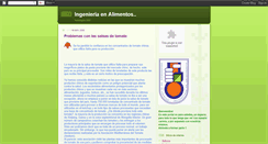 Desktop Screenshot of ingenierialimentos.blogspot.com