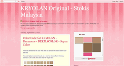 Desktop Screenshot of kryolan-in-malaysia.blogspot.com