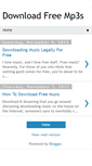 Mobile Screenshot of download-free-mp3s.blogspot.com