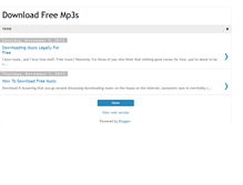 Tablet Screenshot of download-free-mp3s.blogspot.com