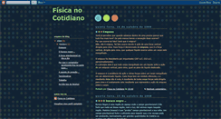 Desktop Screenshot of fisica-no-cotidiano.blogspot.com