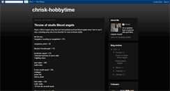 Desktop Screenshot of chrisk-hobbytime.blogspot.com