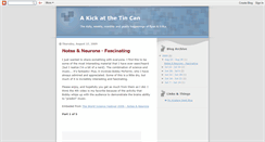 Desktop Screenshot of kickatthecan.blogspot.com