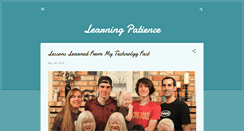 Desktop Screenshot of learningpatience2.blogspot.com