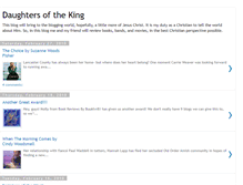 Tablet Screenshot of daughtersortheking.blogspot.com