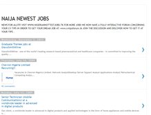 Tablet Screenshot of naijalatestjobs.blogspot.com