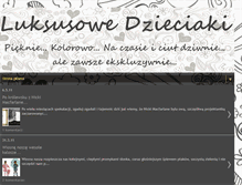 Tablet Screenshot of luksusowedzieciaki.blogspot.com