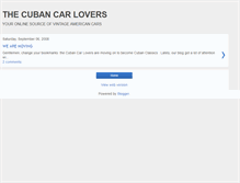 Tablet Screenshot of cubancarlovers.blogspot.com