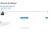 Tablet Screenshot of historiasdebadajoz.blogspot.com