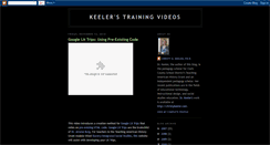 Desktop Screenshot of keelertrainingvideos.blogspot.com